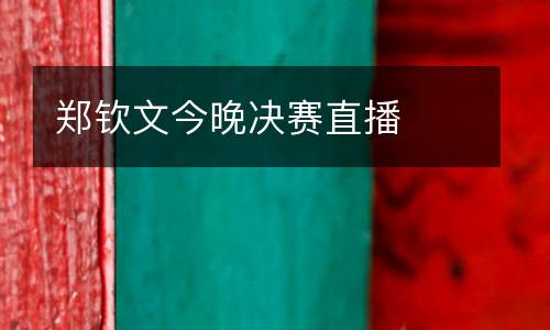 鄭欽文今晚決賽直播