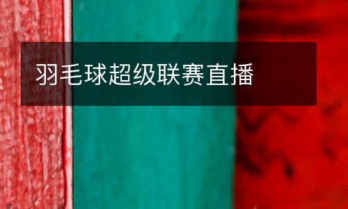 羽毛球超級(jí)聯(lián)賽直播